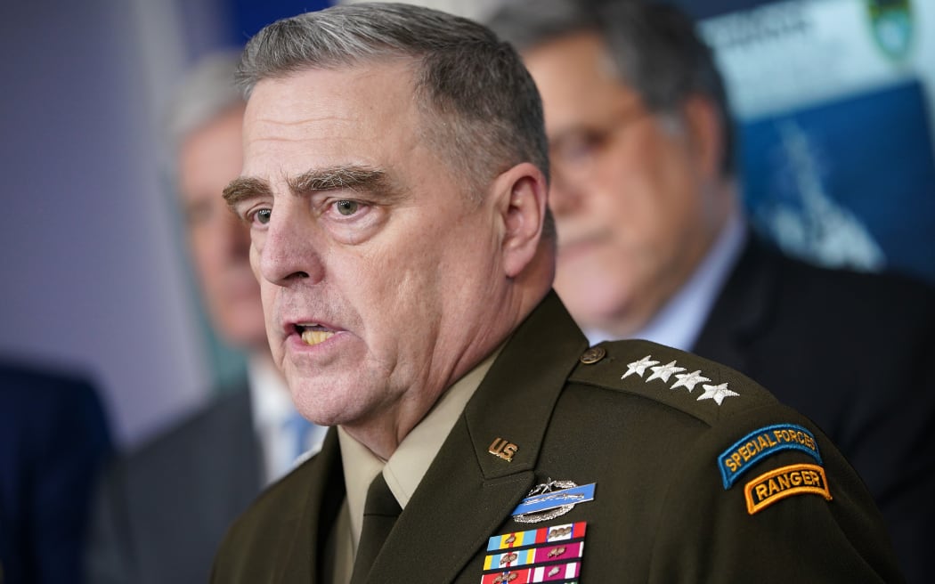 Chairman of the Joint Chiefs of Staff Gen. Mark Milley speaks during the daily briefing on the novel coronavirus, COVID-19, in the Brady Briefing Room at the White House on April 1, 2020, in Washington, DC.