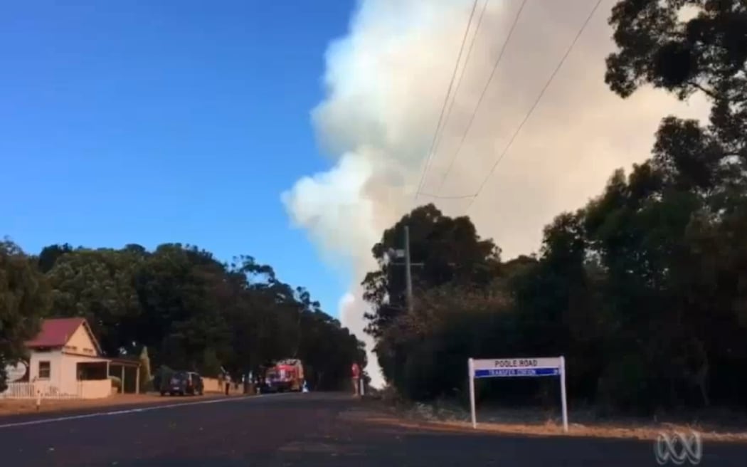 Bushfire burning in Augusta, WA
