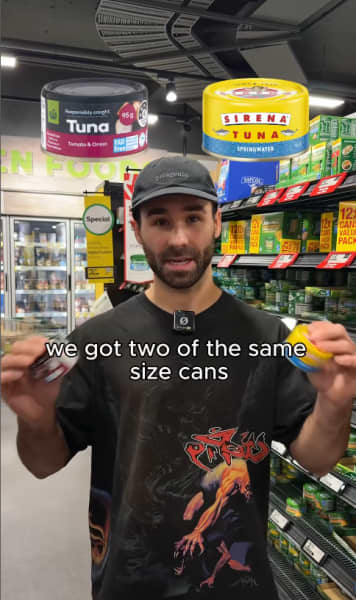 Dietitian Josh Wernham compared the tuna content in different brands, which had variations of as much as 35 per cent.