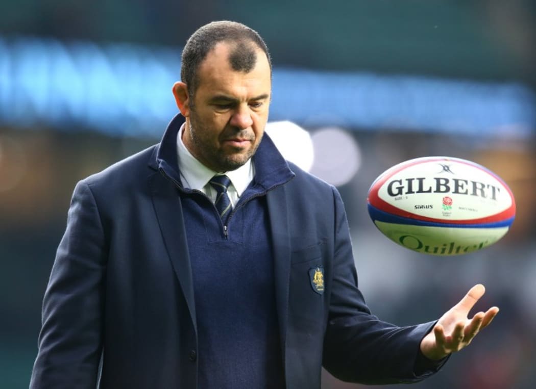 London, UK, 24 November, 2018
Australia's Coach Michael Cheika
during Test between England  and Australia at Twickenham stadium , London, England on 24 Nov 2018.