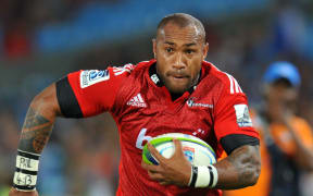 Nemani Nadolo in full flight for the Crusaders