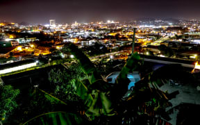 Port Moresby in PNG at night