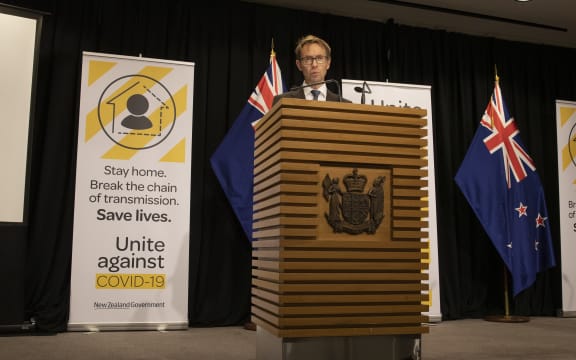 - POOL- Director-General of Health Dr Ashley Bloomfield during the All of Government Covid-19 media update at Parliament, Wellington, on Day 12 of the Covid-19 coronavirus lockdown. 06 April, 2020.
