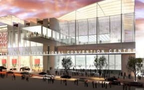 An artist's impression of the convention centre.