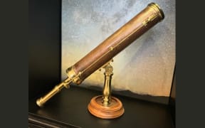 The telescope dating back to 1736 at Tūhura Otago Museum.