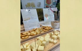 Spring Sheep cheese on display at The Fancy Food Show in New York.