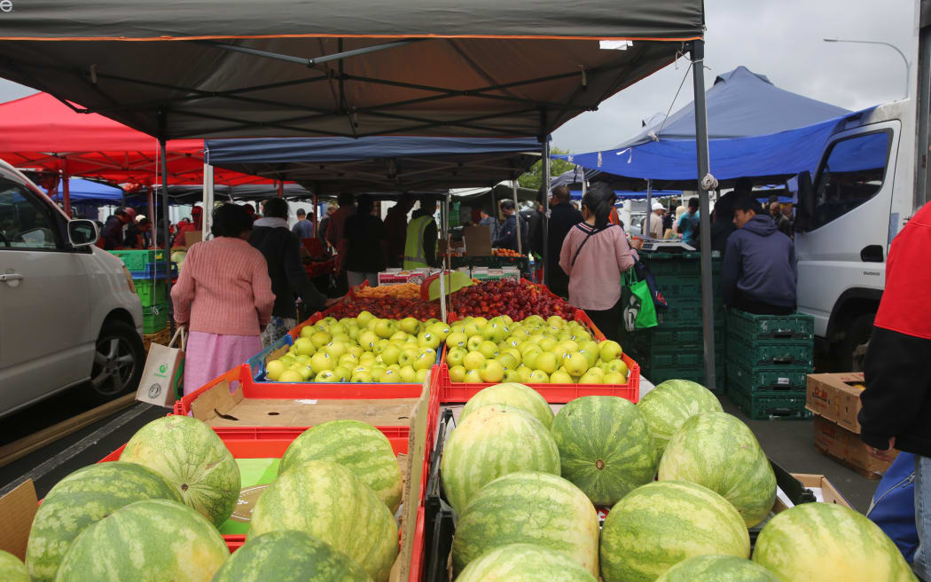 Fresh produce on sale at the Otara Market.