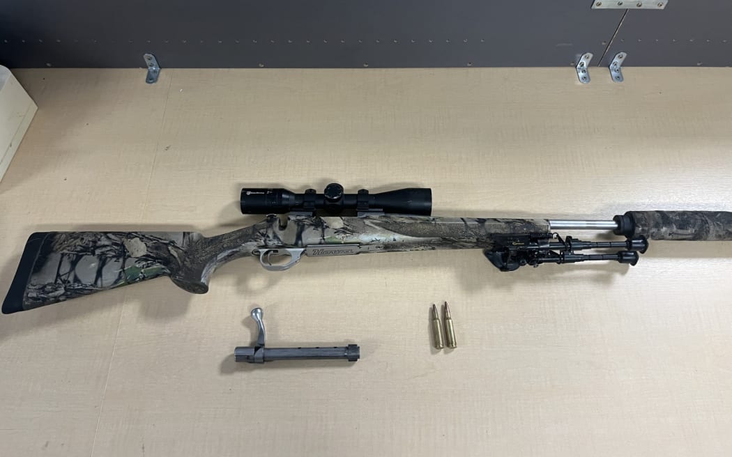 An illegal firearm seized by Police.