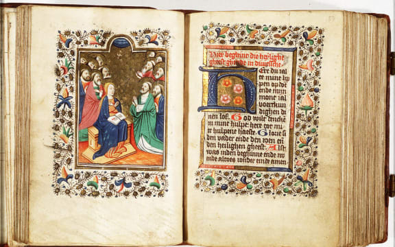 Illuminated manuscript of Pentecost