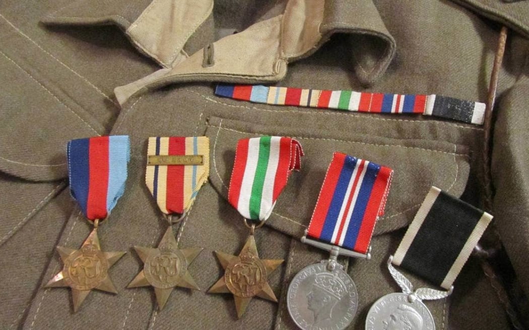 A set of World War II medals, original issue with original ribbons, claimed by the recipient but never worn.