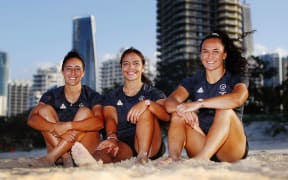 Sarah Goss, Stacey Waaka and Portia Woodman