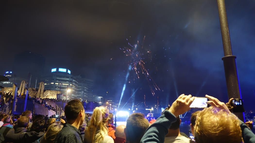 The crowd in Wellington dispersed fairly soon after the fireworks display with many continuing their celebrations at nearby clubs and bars.