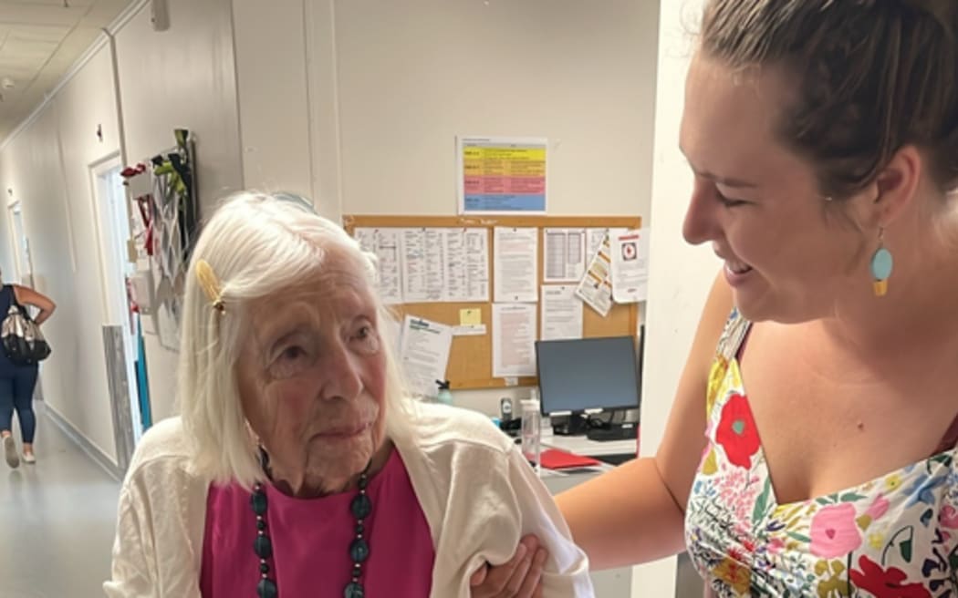 Judith Campbell and her granddaughter Emma.