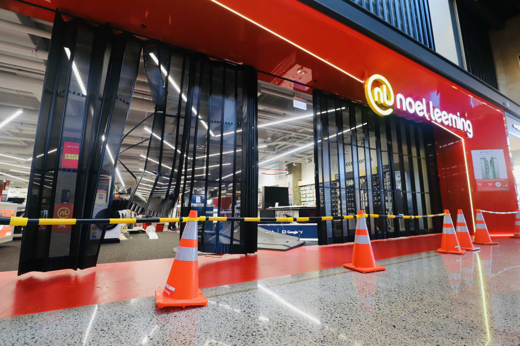 Ormiston Town Centre mall ram raid - Noel Leeming store