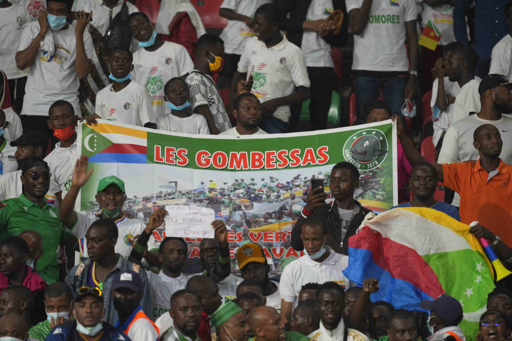 Fans during Cameroun versus Comoros, African Cup of Nations, at Olempe Stadium.