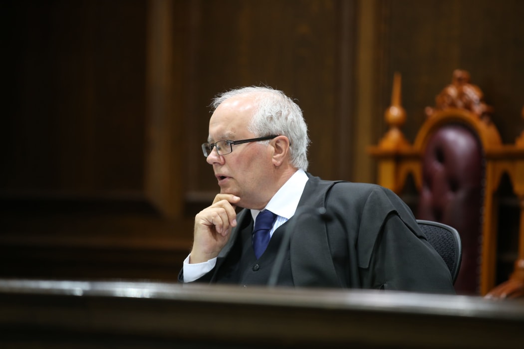 Justice David Collins at the High Court in Wellington. Former Malaysian defence attaché Muhammad Rizalman pleaded guilty to indecent assault on 30 November 2015.