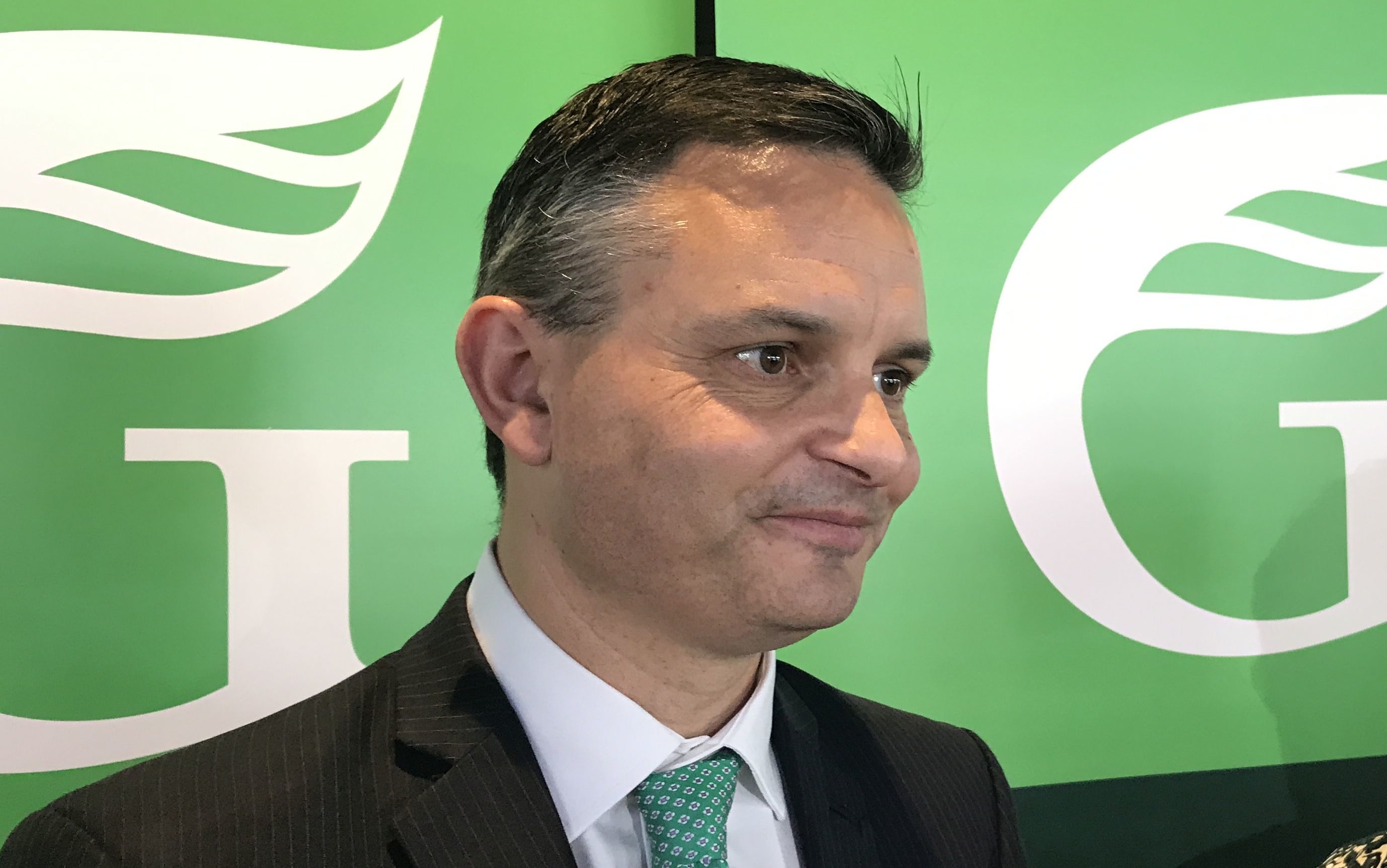 Metiria Turei and James Shaw at the Green Party campaign launch in Nelson.