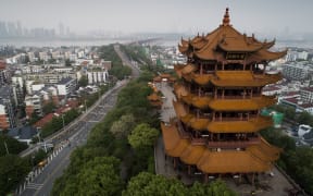 The Yellow Crane Tower in Wuhan in China's central Hubei province.