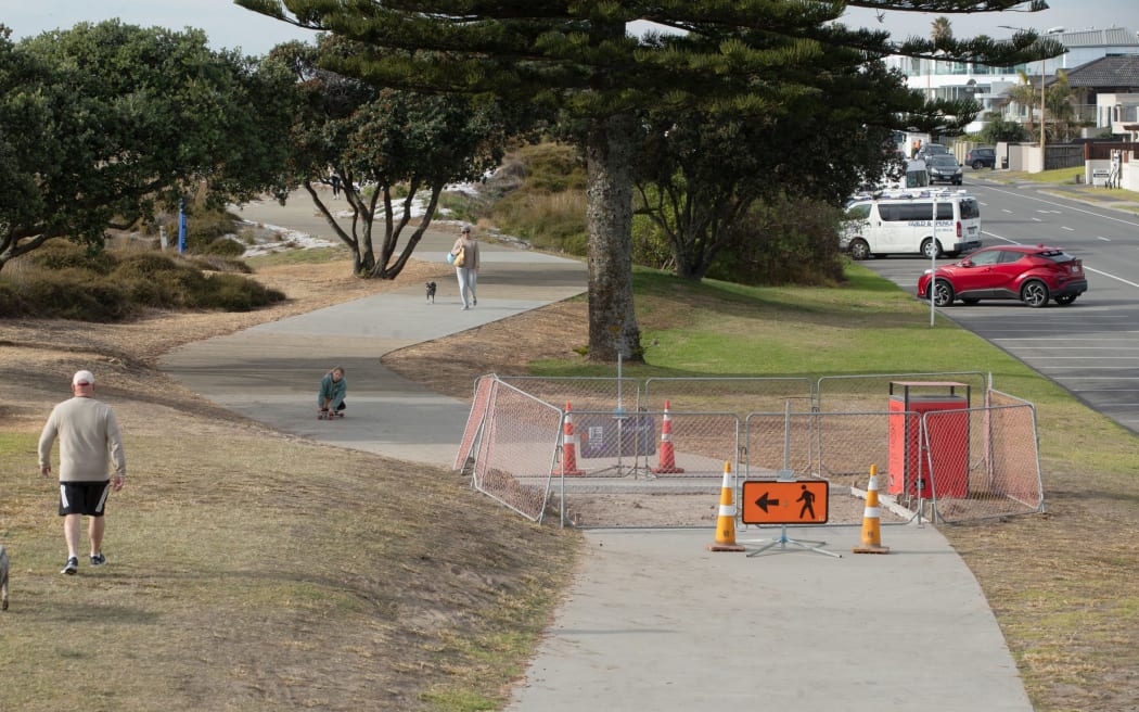 About 20 cracks in the concrete of the Marine Parade path will take two weeks to be repaired.