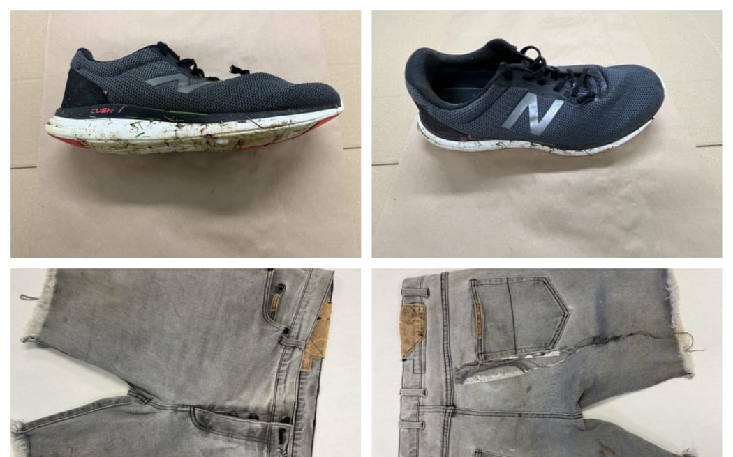 Police released these images of items left at the scene of a homicide in Kaikohe Thursday night.
