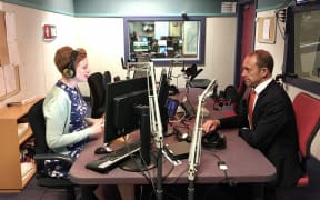 Andrew Little talks to Susie Ferguson in the Wellington studio