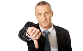 thumbs down
