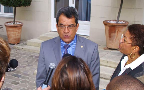 French Polynesia president Edouard Fritch in Paris