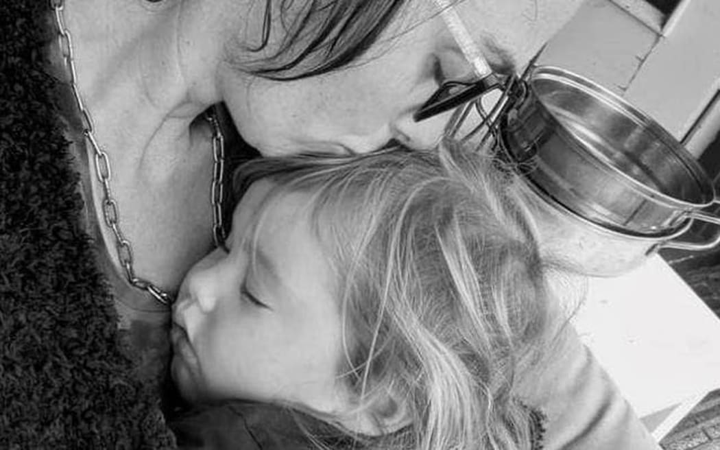 Ivy Collins and her mum Ella.