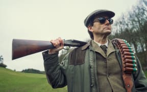 The villainous Tony Baddingham (played by David Tennant) on Rivals, the Disney+ adaptation of Jilly Cooper's novel.
