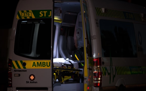 A St Johns ambulance on the scene of fires in the Hawkes Bay. 14 February 2017.