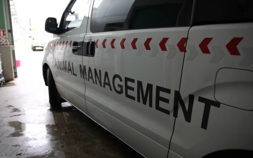 An animal management car.