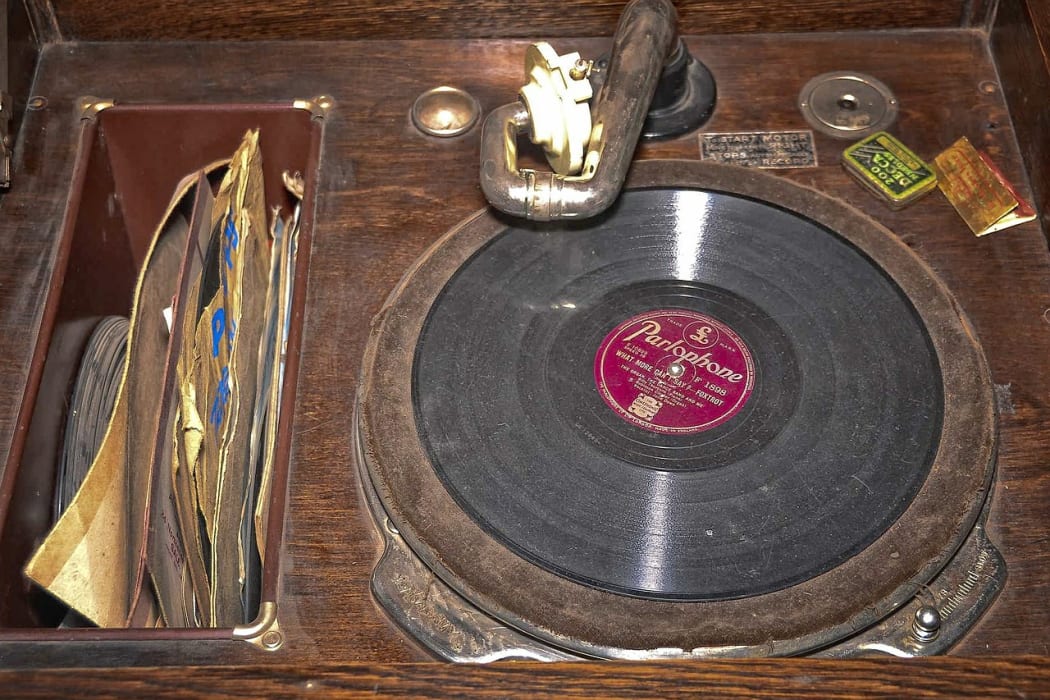 Old record player