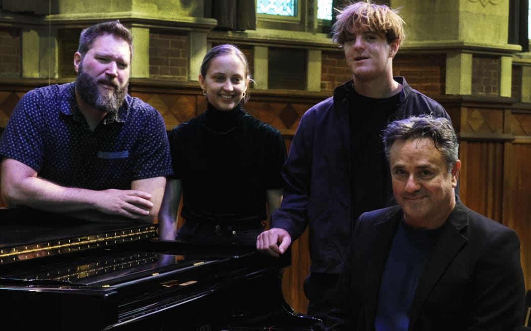 Darren Pickering Small Worlds. From left: Pete Fleming, Heather Webb, Jono Blackie, Darren Pickering
