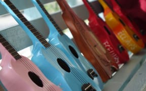 Ukuleles ready for music-making on Niue