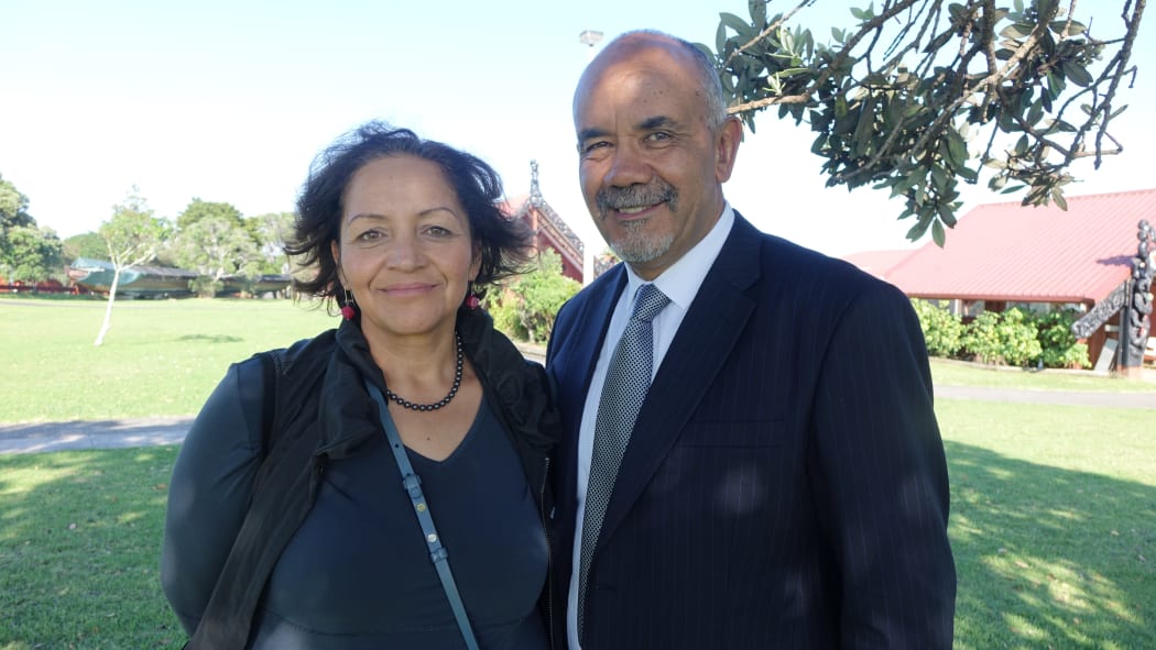 Marama Fox and Te Ururoa Flavel