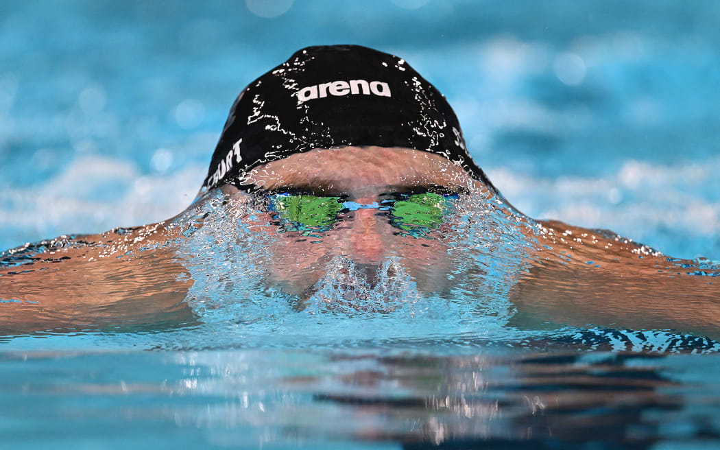 New Zealand swimmer Lewis Clareburt