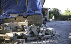 Gary Melville's house was badly damaged in the Kaikoura earthquake.