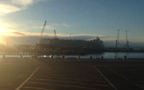 Livestock carrier Nada at PrimePort Timaru.