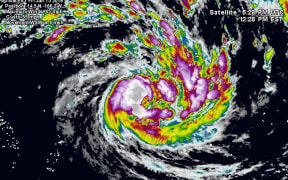 Satellite picture of cyclone Victor
