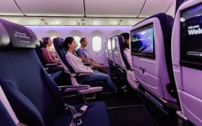 The new Premium Economy option on Air New Zealand's retro-fitted 787-9 Dreamliner planes.