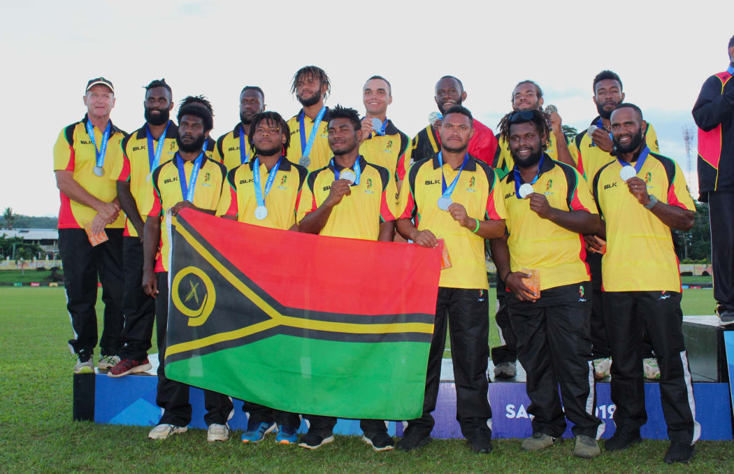 The Vanuatu men's cricket team won a silver medal at July's Pacific Games in Samoa.