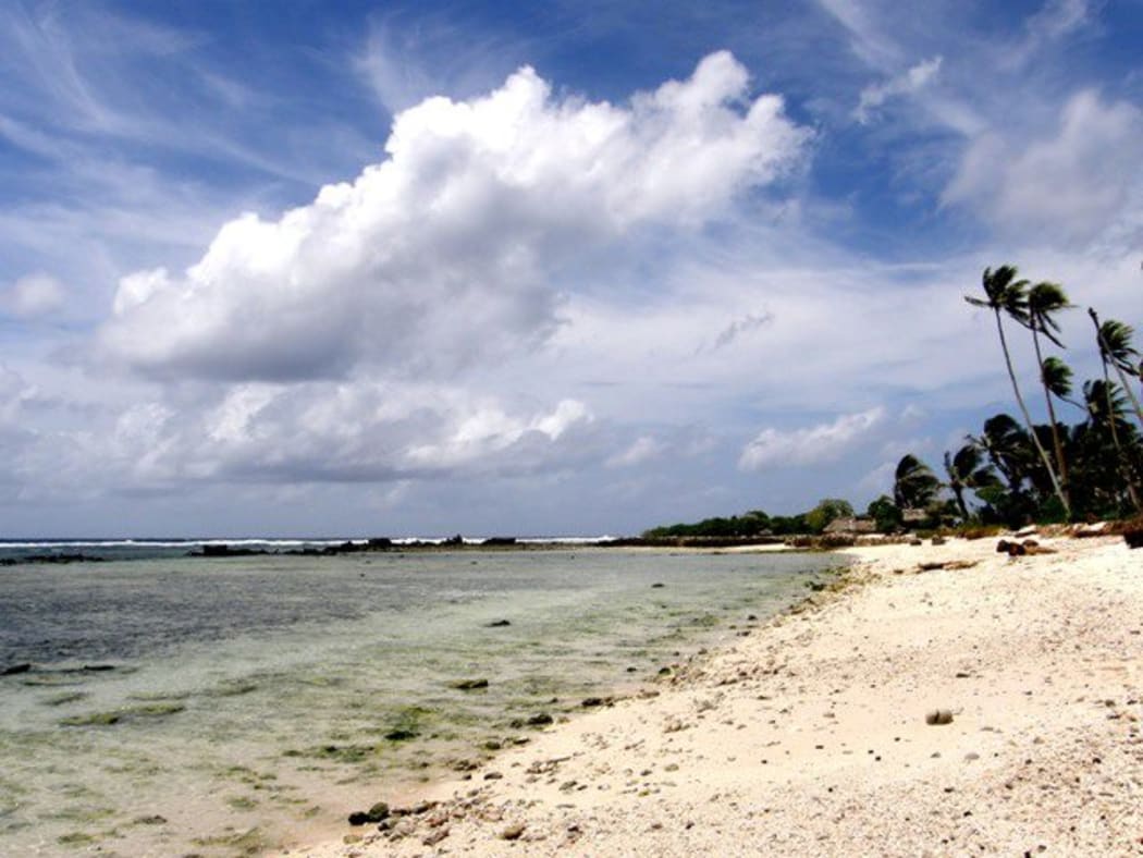 A beach in Kiribati