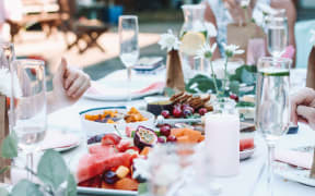 A festive table of summer food