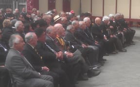 Maori Battalion survivors at Pipitea Marae  powhiri