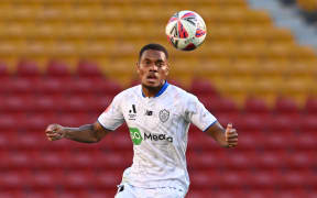 Dan Hall of Auckland FC during the A-League Men Round 24 match between Brisbane Roar and Auckland FC at Suncorp Stadium in Brisbane, Sunday, March 30, 2025. (AAP Image/Dave Hunt/ Photosport)
