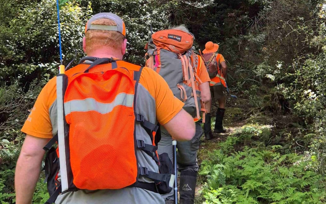 Search efforts for Graham Garnett on 8 January included six search teams and the assistance of a New Zealand Defence Force NH90 helicopter.