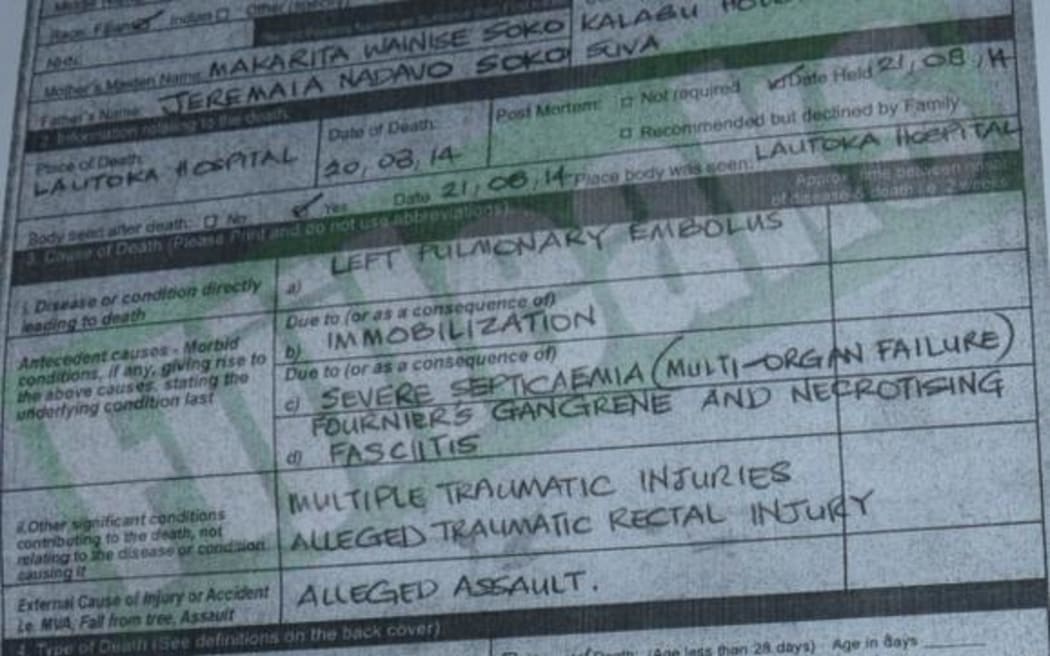 Hospital file of Vilikesa Soko