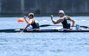 Max Brown and Kurtis Imrie competing at the Tokyo 2020 Olympic Games.