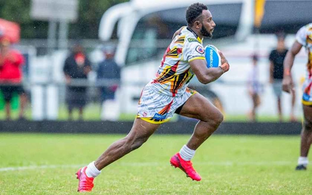 PNG Hunters winger Brendon Gutono.