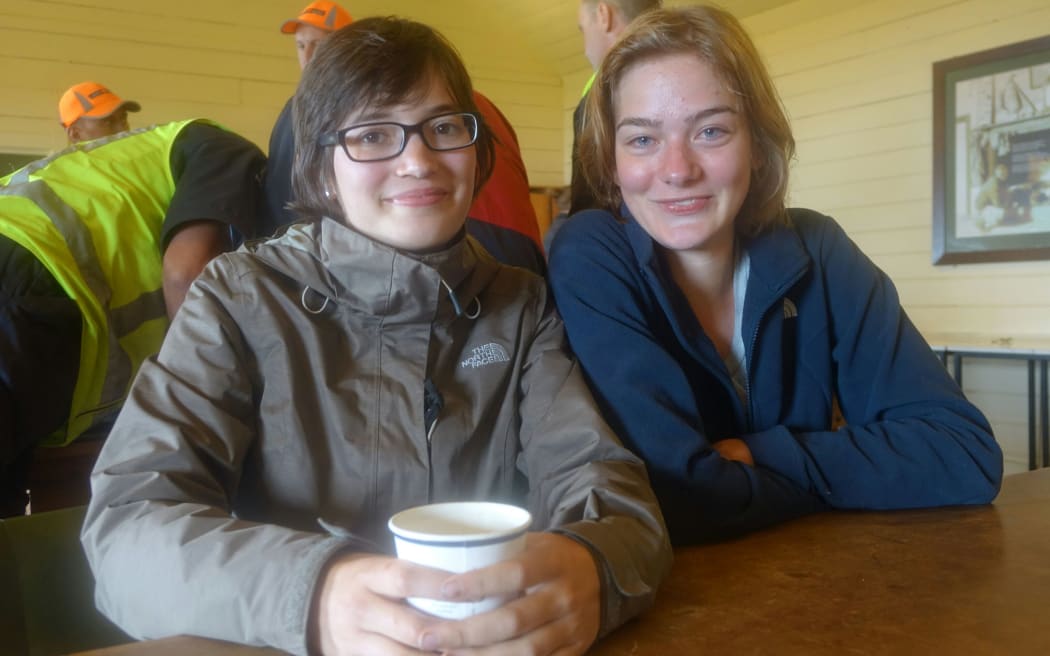 Theresa Schaaf (left) and her travelling companion Paula Frohlich.